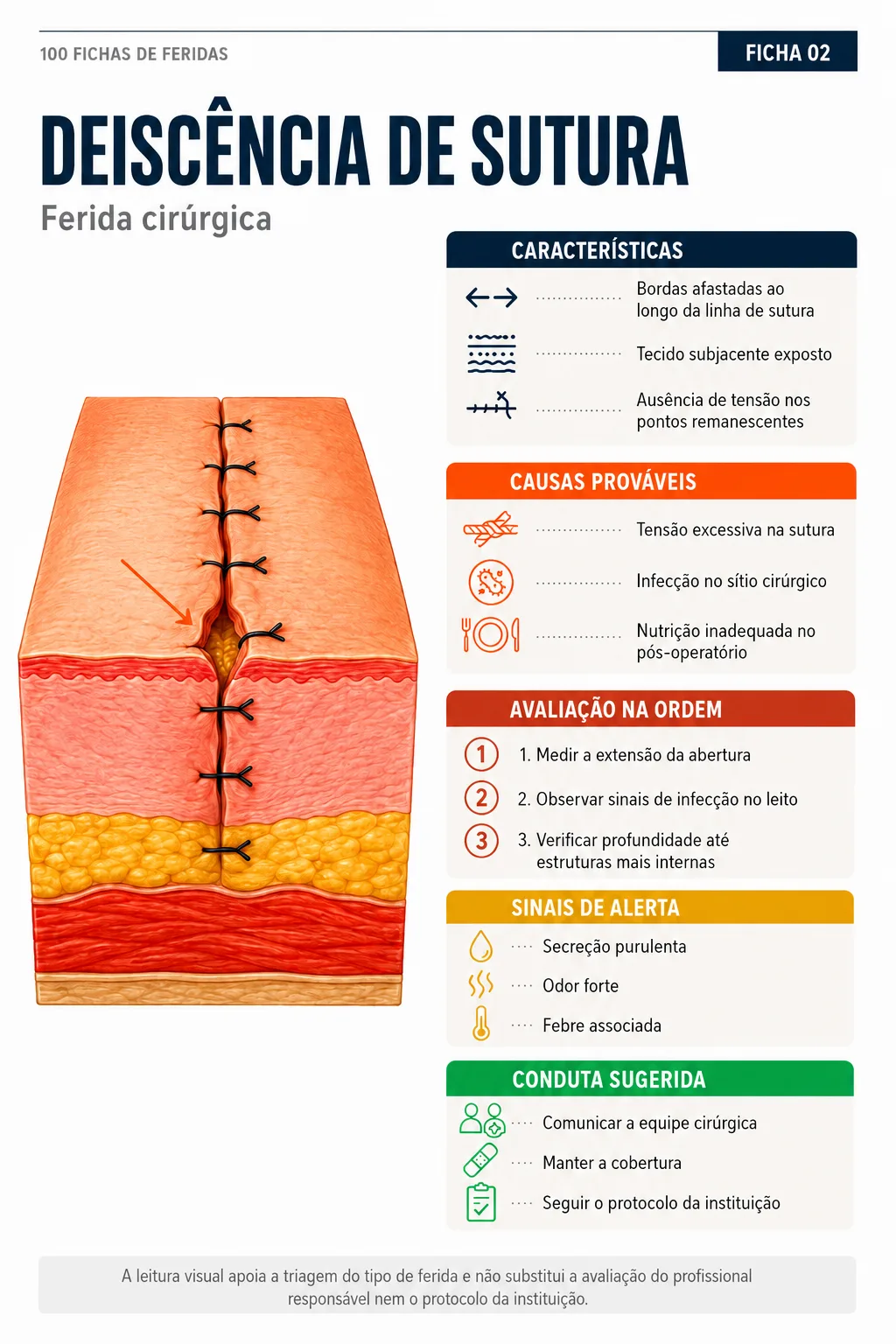 Ficha 02 — Deiscência de sutura